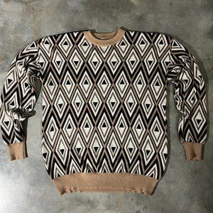 Men's Geometric Print Sweater